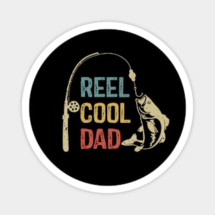 Fishing Gift for Dad Reel Cool Dad Vintage Magnet